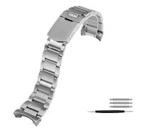 TPUOTI Correa de reloj de acero fino sólido de 20 mm y 22 mm para correa Tudor Biwan Gold Steel Series para hombres y mujeres, pulsera plegable con hebilla, 22mm, Ágata