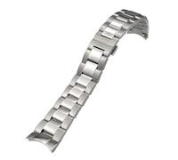TPUOTI Correa de reloj de acero inoxidable con extremo curvado, 22mm, para Tissot 1853 V8 Series, T106.410 T106410, correa de reloj para hombres y mujeres
