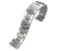 TPUOTI Correa de reloj de acero inoxidable fino de 20 mm, para pulseras Cartier Tank Solo Santos, hombres y mujeres, accesorios de correa de reloj sólida, 23.5mm, Ágata