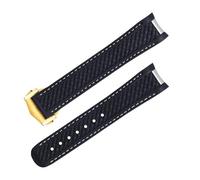 TPUOTI Correa de reloj de goma fluorada de 20mm y 21mm para correa Omega AQUA TERRA 150M AT150, correas de reloj ultraligeras con cierre plegable de 43mm y 41mm(Black 4,21mm)