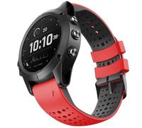 TPUOTI Correa de silicona de 22mm para reloj Garmin Fenix 6, 7, 8 Sapphire, 6 Solar, 5 Plus, 4, Forerunner 935, 945, 955, 965(Red/Black)