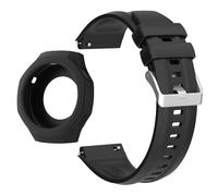TPUOTI Correa de silicona para Huawei Watch GT5 Pro 46mm correa de reloj inteligente funda protectora(Black Bundle)