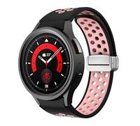 TPUOTI Correa de silicona para Samsung Galaxy Watch 6 Classic 43mm 47mm 5Pro 45mm Correa con hebilla magnética para Galaxy Watch 6 5 4 40mm 44mm(White Light Pur,Watch 6 40MM 44MM)
