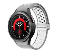 TPUOTI Correa de silicona para Samsung Galaxy Watch 6 Classic 43mm 47mm 5Pro 45mm Correa con hebilla magnética para Galaxy Watch 6 5 4 40mm 44mm(Antique Black,Watch 6 40MM 44MM)