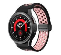 TPUOTI Correa de silicona para Samsung Galaxy Watch 6 Classic 43mm 47mm 5Pro 45mm Correa con hebilla magnética para Galaxy Watch 6 5 4 40mm 44mm(White Light Pin,Watch 4 5 40MM 44MM)