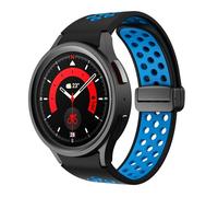 TPUOTI Correa de silicona para Samsung Galaxy Watch 6 Classic 43mm 47mm 5Pro 45mm Correa con hebilla magnética para Galaxy Watch 6 5 4 40mm 44mm(Blue Light Blue,Watch 4Classic 42 46)
