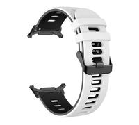 TPUOTI Correa de silicona para Samsung Galaxy Watch 7 Ultra 47mm, pulsera deportiva sin huecos para Galaxy Watch Ultra 47mm, correas de reloj(White Black)