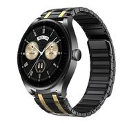 TPUOTI Correa magnética de acero inoxidable de 22MM para Huawei Watch GT 4 3 2 Pro 46mm 42mm 2E(Black-Gold)