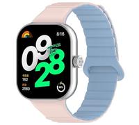TPUOTI Correa magnética de silicona para Redmi Watch 4 Accesorios Reemplazo Smart Watch Wnstand Sport Sport Pulsera para Miband 8Pro Watch Bands(Pink-Blue,For Miband 8 Pro)