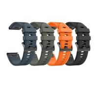 TPUOTI Correas de reloj compatibles con Fenix 8X, correa de silicona de 26mm para Garmin Fenix 5X/Fenix 5X Plus/Fenix 3/Fenix 3 HR para hombres y mujeres(Black/Army/Orange/Slate)