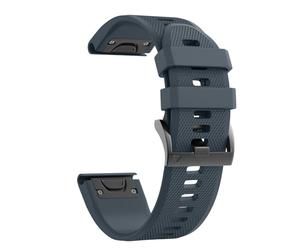 TPUOTI For Fenix 5 Band Correa de reloj de silicona suave de 22 mm de ancho para Fenix 5 Plus/Fenix 6/Fenix 6 Pro/Fenix 7/exip/Forerunner 935/945/Approach S60/Quatix 5 WatchBands(Slate)
