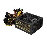 TPUOTI Fuente de alimentación de minería de 1800 W, tarjeta gráfica para minería, 180 ~ 240 V, 80+, certificado Platino, ATX PSU 20+4 pines