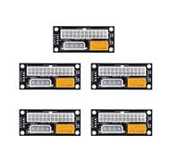 TPUOTI Fuente de alimentación dual PSU sincronizador de bloque de PC ADD2PSU ATX de 24 pines a 4 pines Molex conector elevador minero adaptador de minería (5 piezas negras de 4 pines)