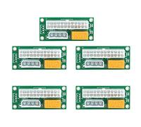 TPUOTI Fuente de alimentación dual PSU sincronizador de bloque de PC ADD2PSU ATX de 24 pines a 4 pines Molex conector elevador minero adaptador de minería (5 piezas verdes de 4 pines)