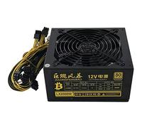 TPUOTI Fuente de alimentación para caja de computadora, fuente de alimentación de 2000 W, fuente de alimentación para computadora, soporte para 8 tarjetas gráficas, servidor Bitcoin Miner Tools