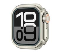 TPUOTI Funda de protección de Metal para Apple Watch 46mm 45mm 44mm funda protectora de marco para iWatch Series 10 9 8 7 6 5 SE cambiar a Ultra 2 49mm(Titanium,49mm)
