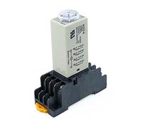 TPUOTI H3Y-2 0-3M Temporizador de relé de retardo de encendido DPDT 8 pines Voltaje: 220 V, 110 V, 24 V, 12 V (tamaño: DC24V)