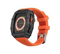 TPUOTI Kit de modificación de correa de reloj, para Apple Watch Ultra de 49 mm, carcasa de acero inoxidable, para iWatch Series 8 Ultra de 49 mm, correa de goma deportiva Refit Mod, For 49mm, Acetato