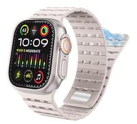 TPUOTI Para Apple Watch Band 49 mm 45 mm 44 mm 42 mm Bandas para mujeres y hombres, correa deportiva de silicona magnética para iWatch SE SE2 y Series 9/8/7/6/5/4 Ultra 2/Ultra(Starlight)