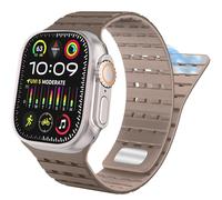 TPUOTI Para Apple Watch Band 49 mm 45 mm 44 mm 42 mm Bandas para mujeres y hombres, correa deportiva de silicona magnética para iWatch SE SE2 y Series 9/8/7/6/5/4 Ultra 2/Ultra(Brown Apricot)