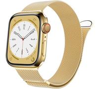 TPUOTI Para Apple Watch Band Series 9, Ultra 2, SE, Ultra 8 7 6 5 4 3 2 1 38 mm 40 mm 41 mm 42 mm 44 mm 45 mm 49 mm Mujeres y hombres, reemplazo de cierre magnético con bucle de malla de acero inoxida