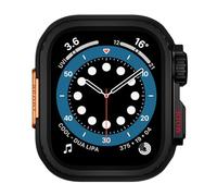 TPUOTI Para caja de reloj Apple Watch 44mm 45mm 46mm 42mm 49mm Caja de reloj de metal(Black,44mm)