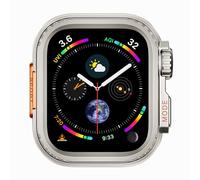 TPUOTI Para caja de reloj Apple Watch 44mm 45mm 46mm 42mm 49mm Caja de reloj de metal(Titanium,46mm)