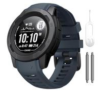 TPUOTI Para correa de reloj Instinct 2 Pulsera solar Instinct 2 Correa de reloj de repuesto de silicona suave de 22 mm Compatible con Instinct 2 Solar Tactical (naranja)(Slate)