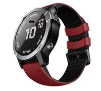 TPUOTI Para Fenix 5X Watch Band/Fenix 6X Pro Watch Band/Fenix 7X Watch Band Reemplazo de correa de reloj de silicona de 26 mm para Fenix 6X/Fenix 5X Plus/Fenix 7X Pro(26 mm)(Red)