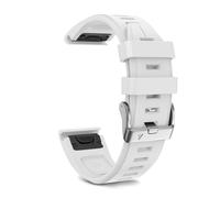 TPUOTI Para Fenix 7S Plus Band correas de reloj deportivo de silicona para Fenix 5S/Fenix 7S/Fenix 6S/Fenix 6S Pro/D2 Delta S correa de reloj inteligente hebilla plateada(White)