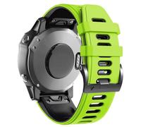 TPUOTI Para Fenix 8 Watch Band/Fenix 7 Watch Band/Fenix 5 Band Reemplazo de correa de reloj de silicona de 22 mm para Fenix 6 Pro/Fenix 5 Plus/Fenix 7 Pro(Green-Black)