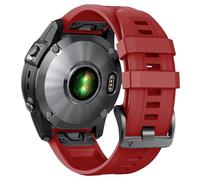 TPUOTI Para Fenix 8X Band 26 mm Fenix 6X Fenix 5X Quickfit Watch Band Fenix 5X Plus Pulsera de silicona Fenix 7X pro Fenix 3 Smartwatch Band (azul + blanco)(Red)