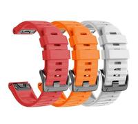 TPUOTI Para Fenix 8X Band 26MM correas de reloj para Fenix 6X Pro/Fenix 5X/Fenix 5X Plus/Fenix 7X/Fenix 3/HR/Tactix/Descent MK1/D2 Delta PX/D2 Charlie 3 piezas(3P5)