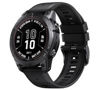 TPUOTI Para Fenix8 Band 22mm de ancho Fenix 6 Correa para Fenix 5/Fenix 7/Fenix 5 Plus/Fenix 6 Pro correa de silicona suave para reloj(Black)