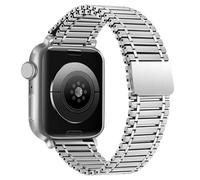 TPUOTI Pulsera para Apple Watch Band 44mm 45 49 40 41 38 42mm correa de acero inoxidable para iWatch Series 10 9 8 SE 7 6 5 4 3(Silver,38/40/41mm)