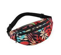 TPUOTI Riñonera deportiva para mujeres y hombres, riñonera impermeable para hombre, riñonera para hombre, bolsa portátil para teléfono, bolsas para teléfono, Red, Talla única, Artesano