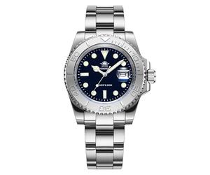 TPUOTI Stainless Steel Watch 200m Diver BGW9 Super Luminous Reloj Hombre European and American Business Quartz Watch