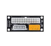TPUOTI Tarjeta adaptadora de sincronización de fuente de alimentación de 24 pines a 4 pines/SATA Molex síncrona dual PSU ATX Add2psu para minería (10 piezas a 4 pines negros)