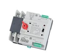 TPUOTI YCQ4-100E/2P 63A 100A riel DIN ATS Interruptor de transferencia automática de doble potencia interruptores selectores eléctricos de alimentación ininterrumpida (Color: YCQ4-100E/2P, tamaño