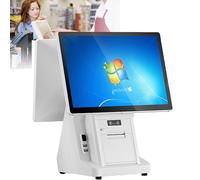 Tpv: Caja Registradora Todo En Uno De 20,4 Pulgadas Con Pantalla TáCtil Dual, Pantalla De 1366 X 768, EscáNer De CóDigo De Barras, Impresora, CajóN De Efectivo Y Punto De Venta.