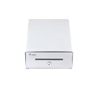 TPV CAJON PORTAMONEDAS EQUIP ALUMINIO APERTURA MANUAL Y AUTOMATICA CONECTOR RJ11 COLOR PLATA 351012