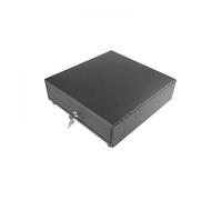 CAJON PORTAMONEDAS MUSTEK 410X415 MM 5 BILL/8 MON APERTURA MANUAL NEGRO