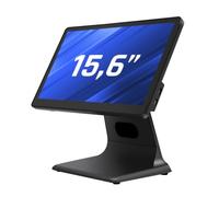 iggual TPV AIO 15,6" Wifi -Monitor Táctil Capacitivo, Panorámico 16:9 - Sin Sistema Operativo -Procesador Intel® N100 3,4 GHz- SSD 128 GB+ 4GB RAM-Todo en Uno- Uso Comercial (POS)-Apto Verifactu-Negro