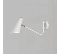 TPWEWRX Aplique moderno nórdico Lámparas de pared para lectura Lámpara de pared E27 para salón pasillo Aplique de pared para dormitorio Accesorios de iluminación (White 1)