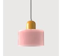 TPWEWRX Lámpara Colgante Art Deco Moderna Macaron Lámpara Colgante de Techo Salón Dormitorio Lámparas Colgantes para Cocina Restaurante Cafetería (Pink 4)