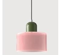 TPWEWRX Lámpara Colgante Art Deco Moderna Macaron Lámpara Colgante de Techo Salón Dormitorio Lámparas Colgantes para Cocina Restaurante Cafetería (Pink 2)