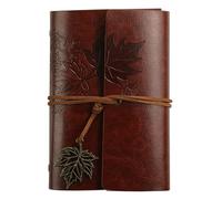 TPZORJX 1 Cuaderno de tapas blandas de PU con encuadernación kraft Vintage con posibilidad de rellenar Cuaderno diario de viaje Cuaderno Sketchbook Vintage (A7 Marrón rojizo)