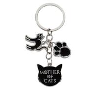 TPZORJX 1 Pieza Divertido Llavero Gato Negro, Regalo Amante de los Gatos, Llavero Lindo, Llavero Gato, Gato Negro, Regalo Gracioso