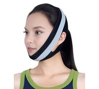 TPZORJX 1 x Mascarilla Facial, Mascarilla Facial en V, Mascarilla para Dormir, para la papada y la flacidez de la piel facial (negra grande)