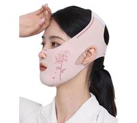 TPZORJX 1 x Mascarilla Half Face Plus Lift, Mascarilla V-Face, Mascarilla Facial Double Lift, Mascarilla para dormir, para la papada y la piel flácida del rostro (rosa rosado)